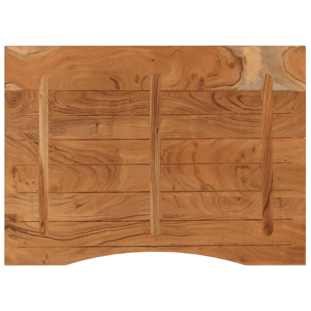 Desk Top 110x80x2.5 cm Rectangular Solid Wood Acacia