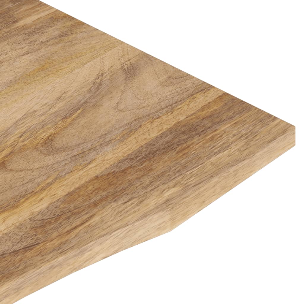 Desk Top with Curve 90x50x2.5 cm Solid Wood Rough Mango