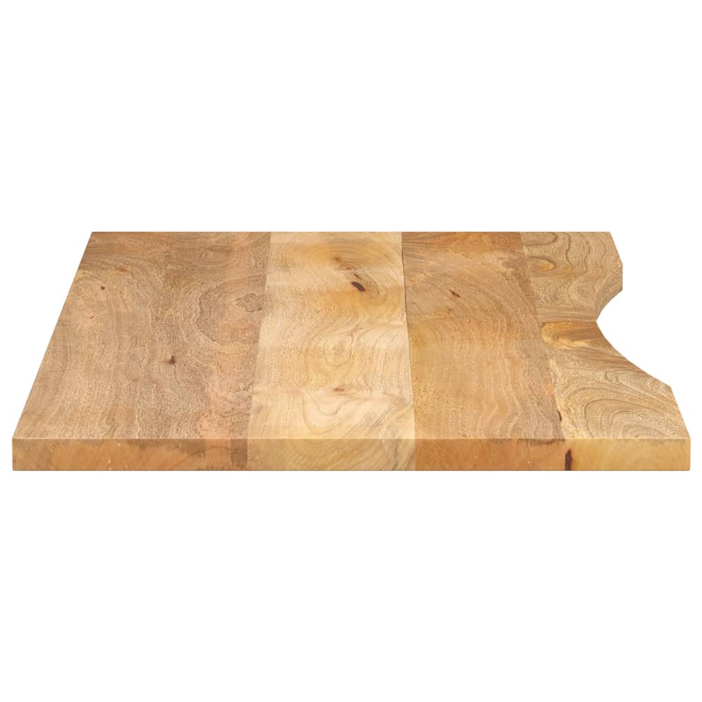 Desk Top with Curve 110x50x2.5 cm Solid Wood Rough Mango