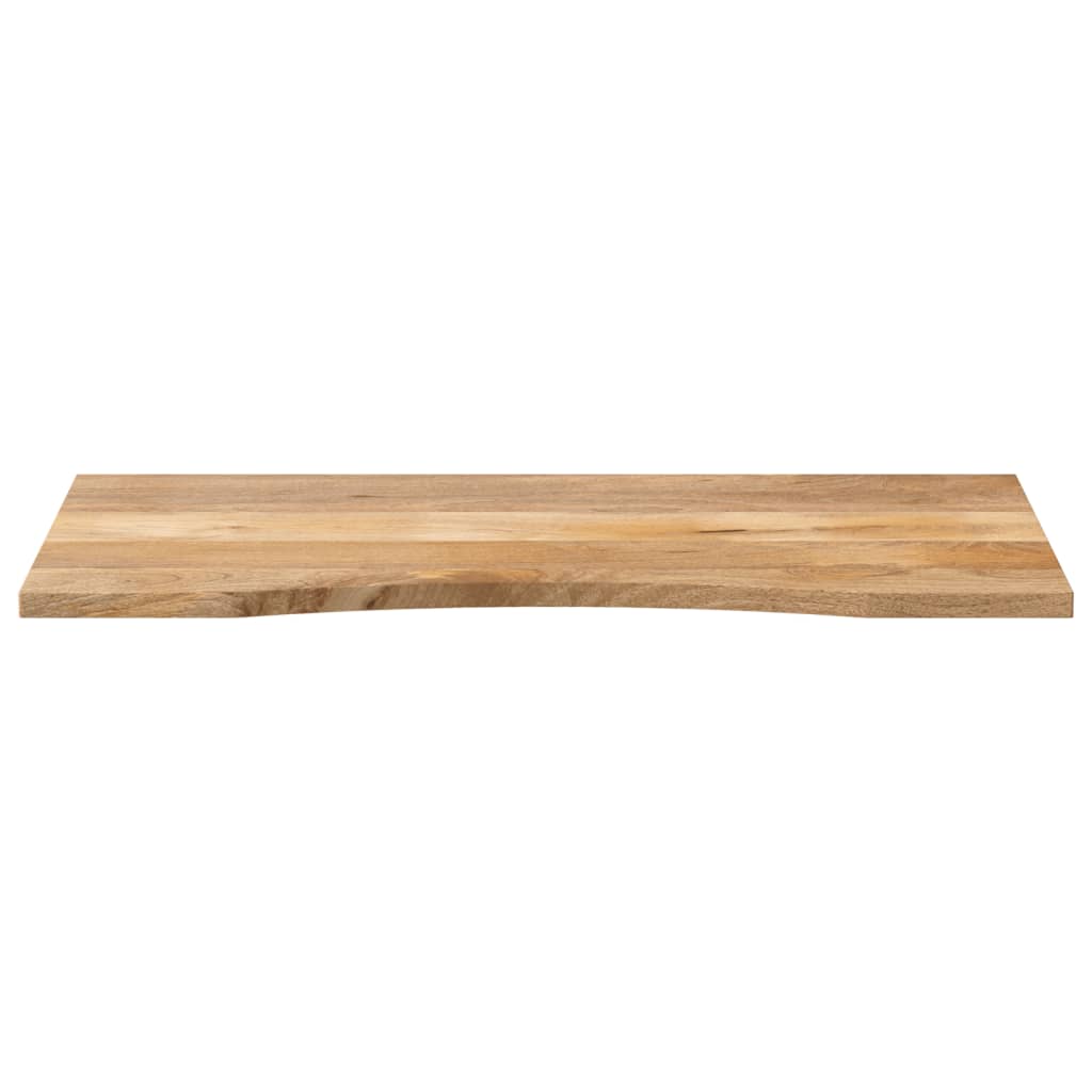 Desk Top with Curve 140x50x2.5 cm Solid Wood Rough Mango
