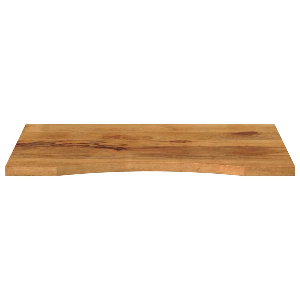 Desk Top with Curve 100x60x2.5 cm Solid Wood Rough Mango