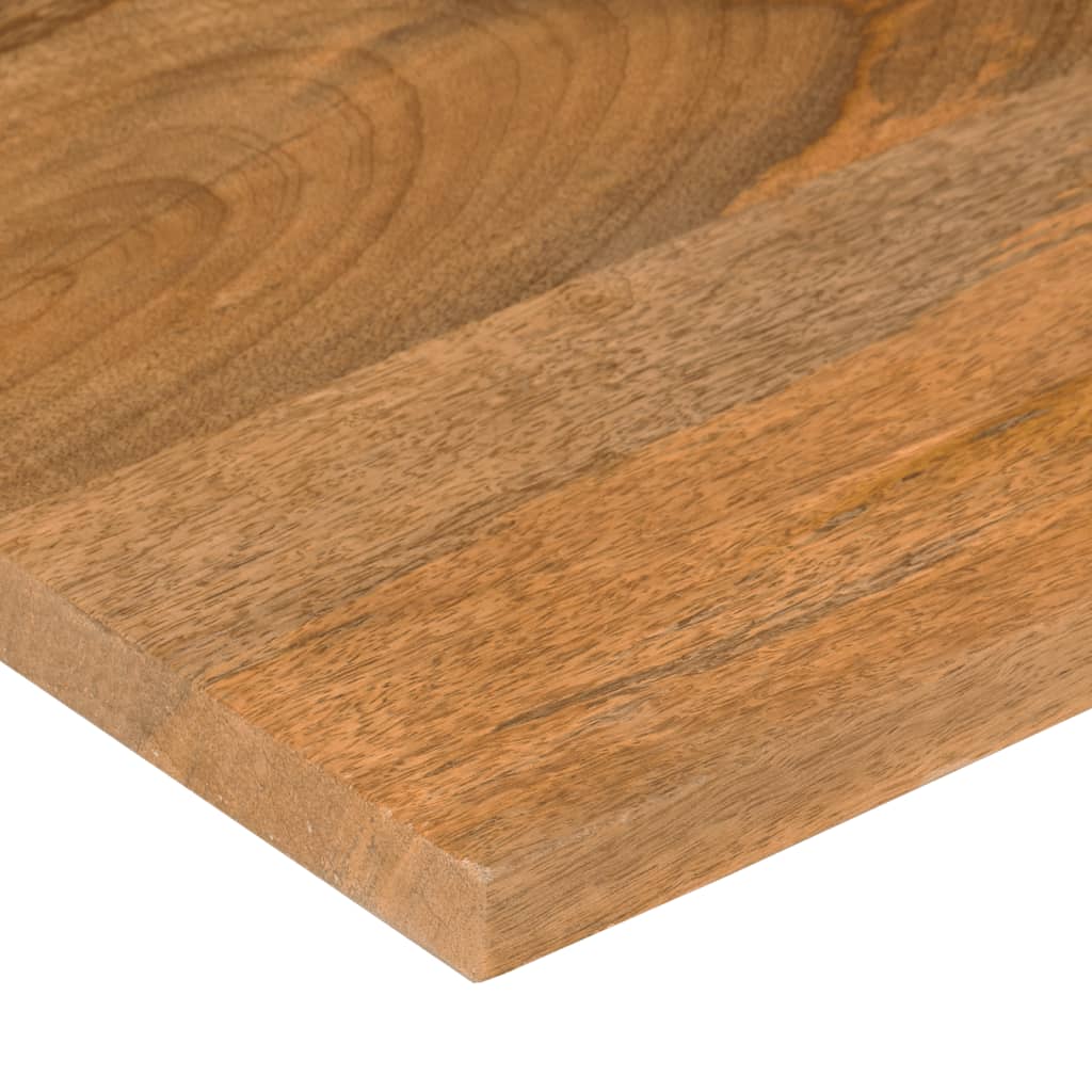 Desk Top with Curve 140x60x2,5 cm Solid Wood Rough Mango