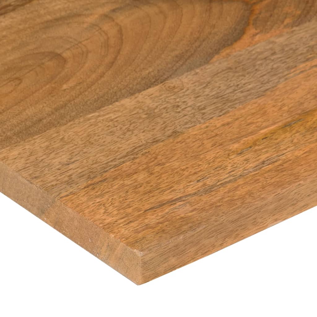 Desk Top with Curve 100x80x2.5 cm Solid Wood Rough Mango