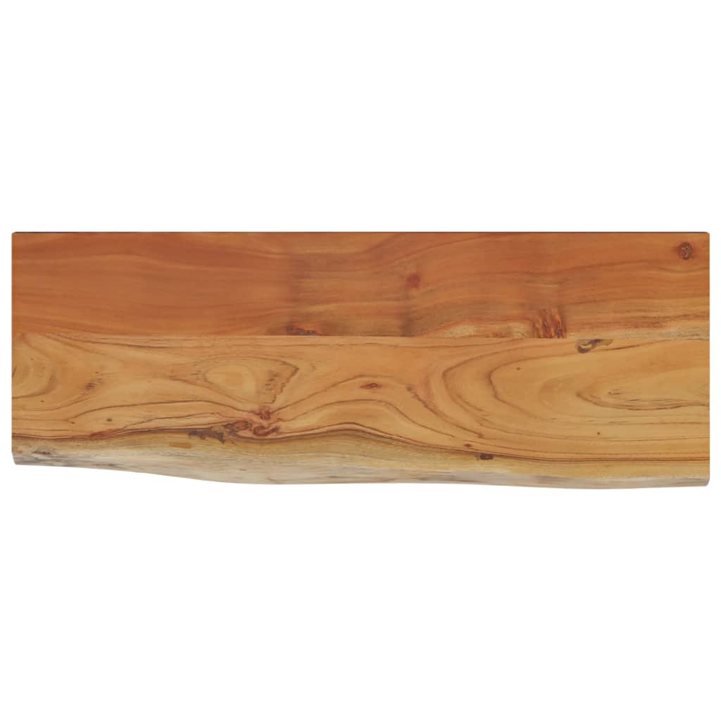 Wall Shelf 50x20x2.5 cm Rectangular Solid Wood Acacia Live Edge