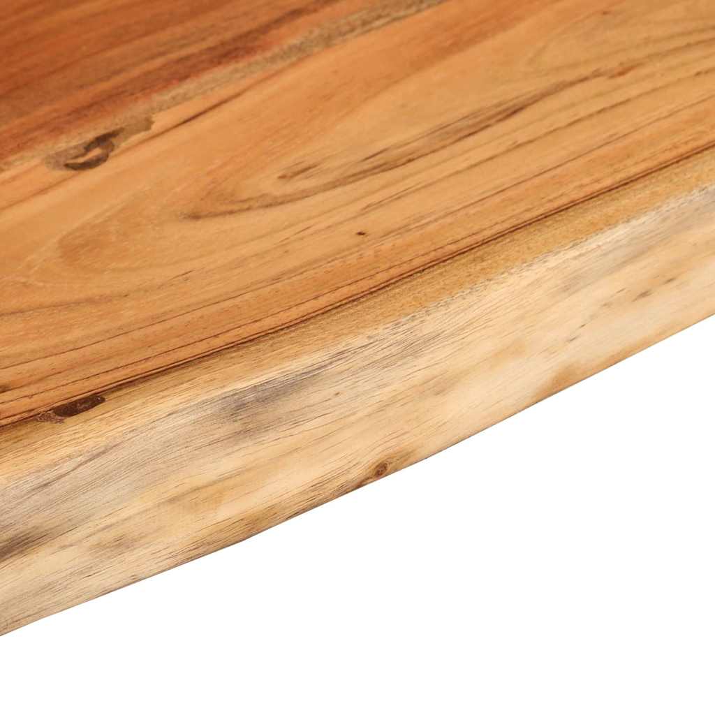 Wall Shelf 80x20x2,5 cm Rectangular Solid Wood Acacia Live Edge