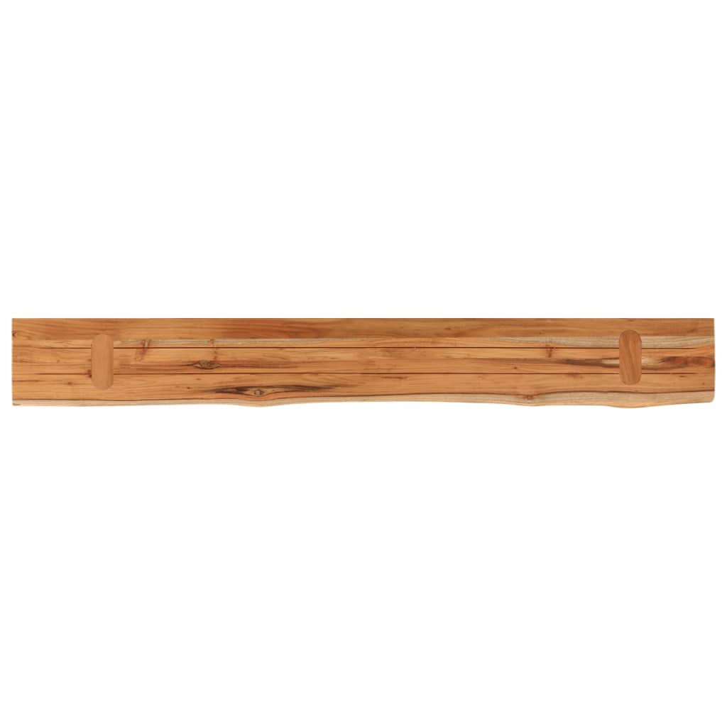 vidaXL Wall Shelf 180x20x2.5 cm Rectangular Solid Wood Acacia Live Edge