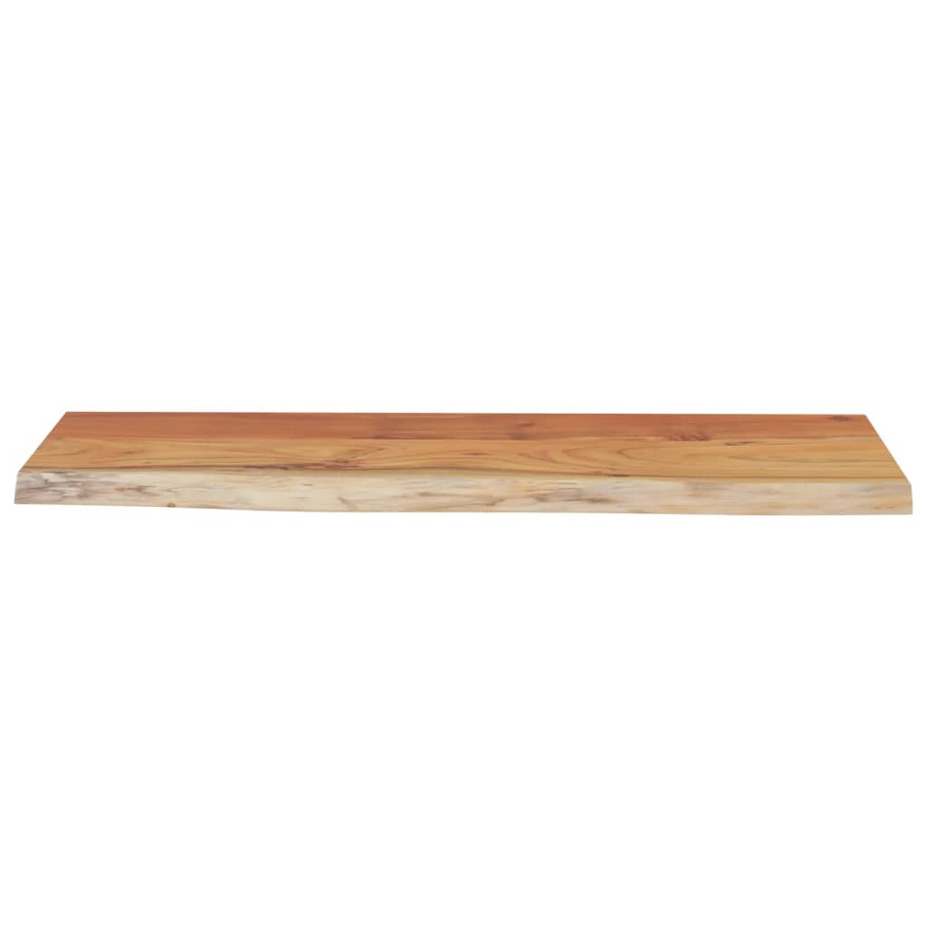 vidaXL Wall Shelf 80x30x2.5 cm Rectangular Solid Wood Acacia Live Edge