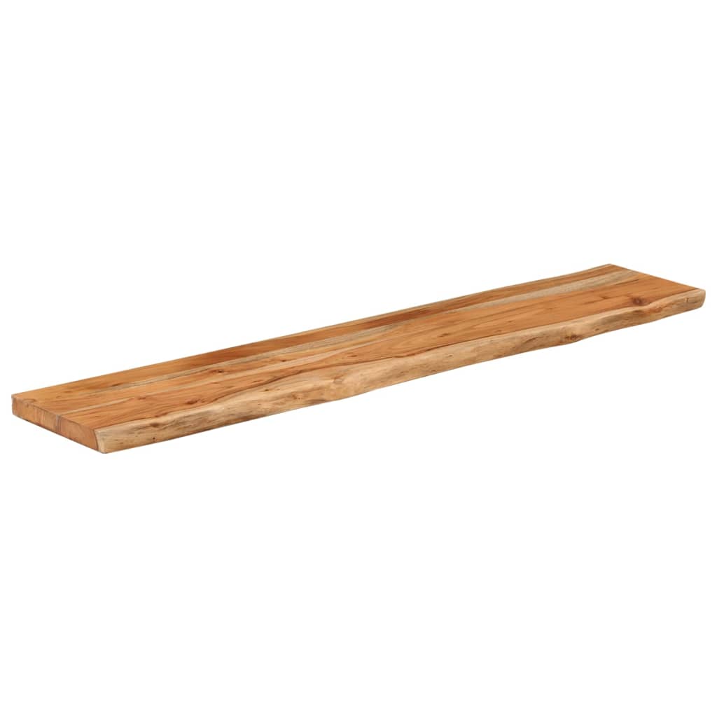 vidaXL Table Top 140x30x2.5 cm Rectangular Solid Wood Acacia Live Edge