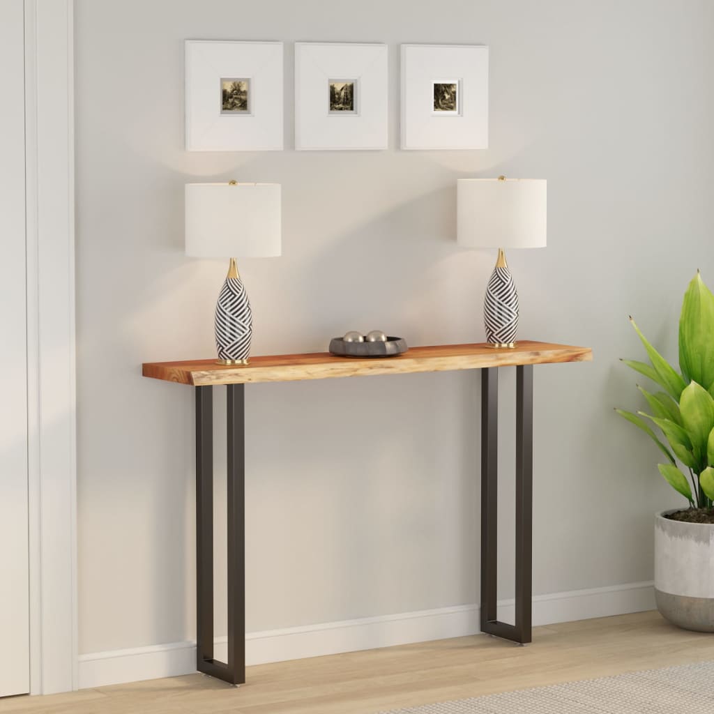 Table Top 160x30x2,5 cm Rectangular Solid Wood Acacia Live Edge