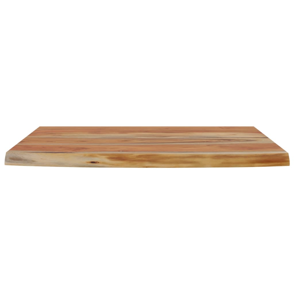 vidaXL Wall Shelf 70x40x2.5 cm Rectangular Solid Wood Acacia Live Edge