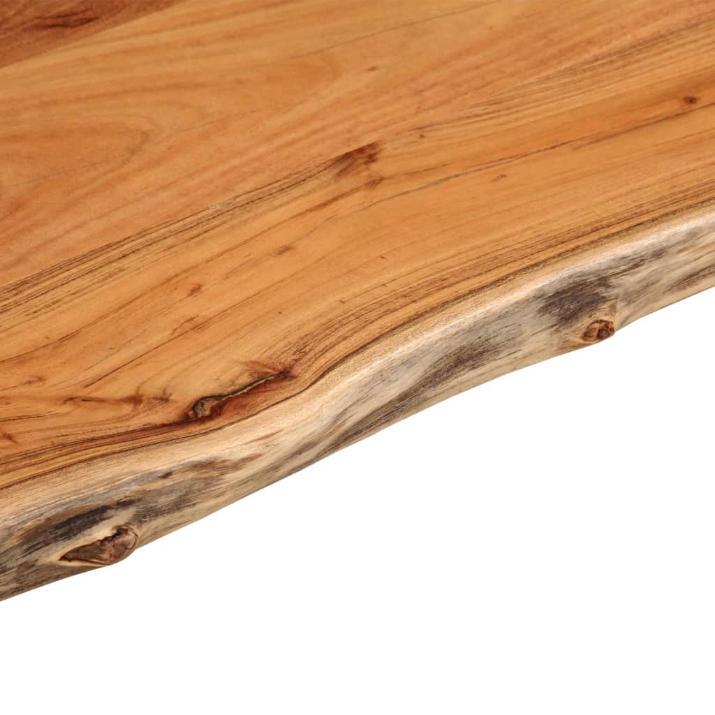 vidaXL Table Top 80x40x2.5 cm Rectangular Solid Wood Acacia Live Edge