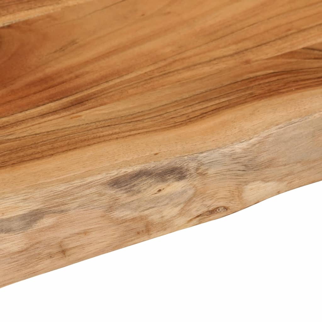 vidaXL Table Top 100x40x2.5 cm Rectangular Solid Wood Acacia Live Edge