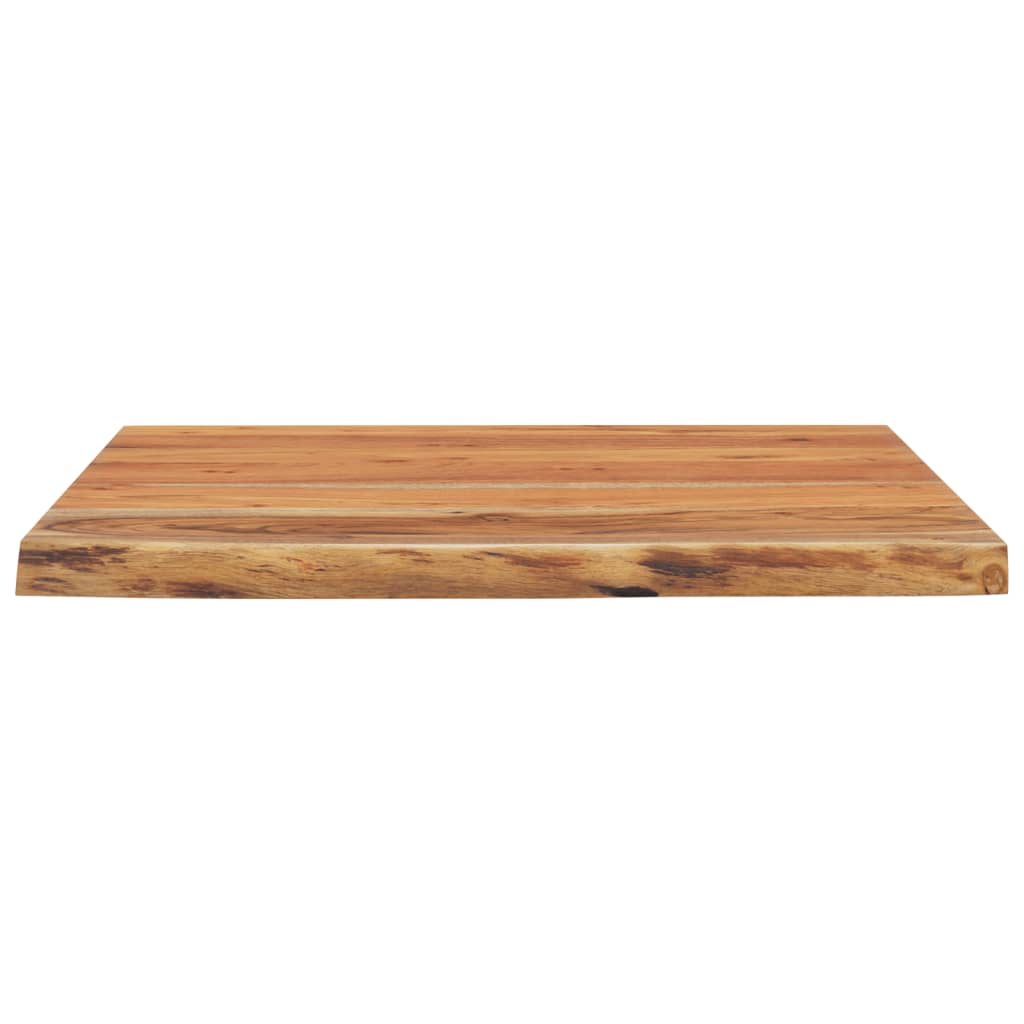 vidaXL Desk Top 80x80x2.5 cm Square Solid Wood Acacia Live Edge