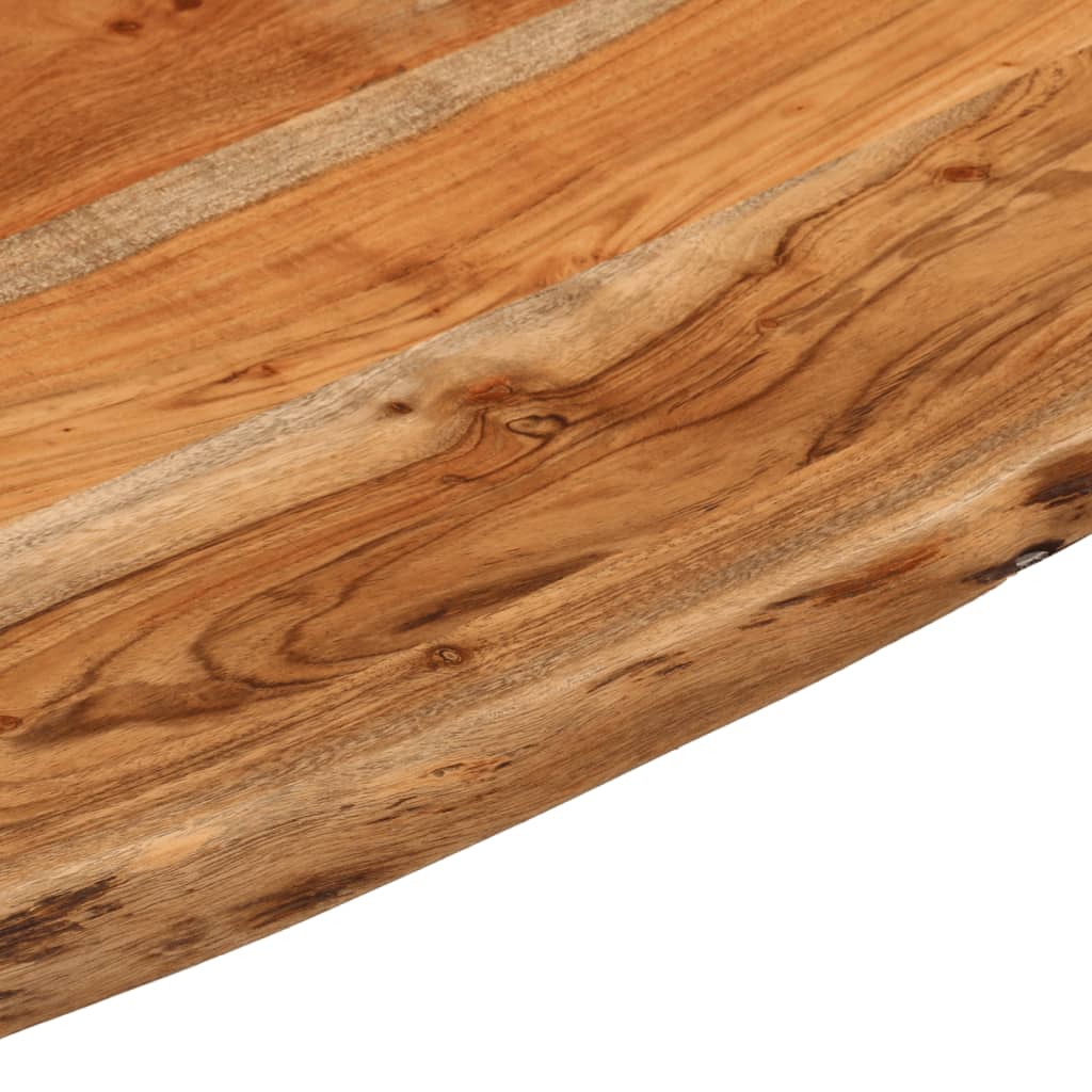 vidaXL Desk Top 80x80x2.5 cm Square Solid Wood Acacia Live Edge