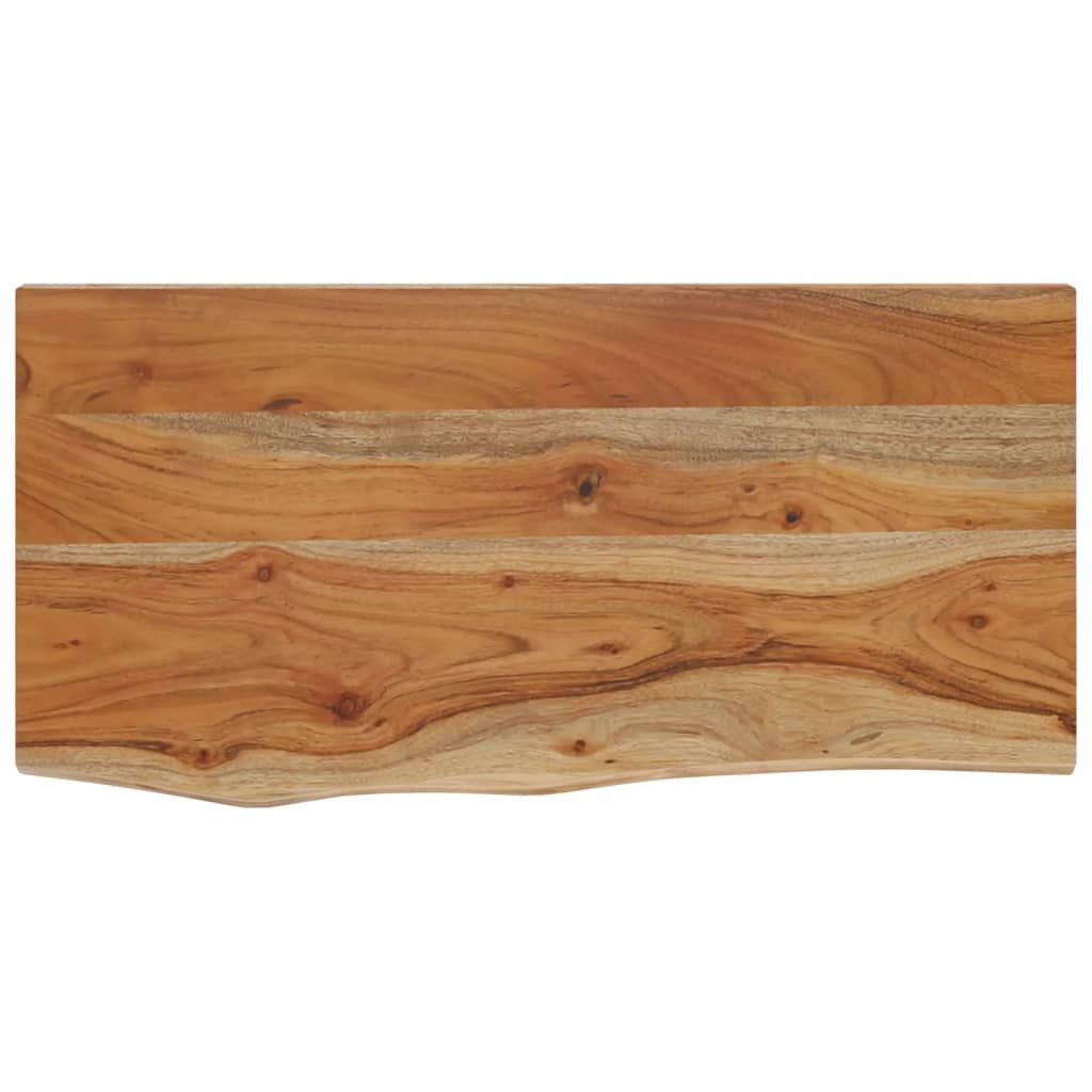 vidaXL Wall Shelf 40x20x3.8 cm Rectangular Solid Wood Acacia Live Edge