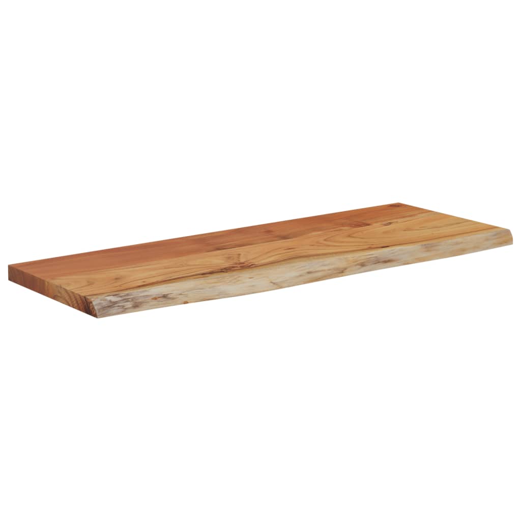 vidaXL Wall Shelf 50x20x3.8 cm Rectangular Solid Wood Acacia Live Edge