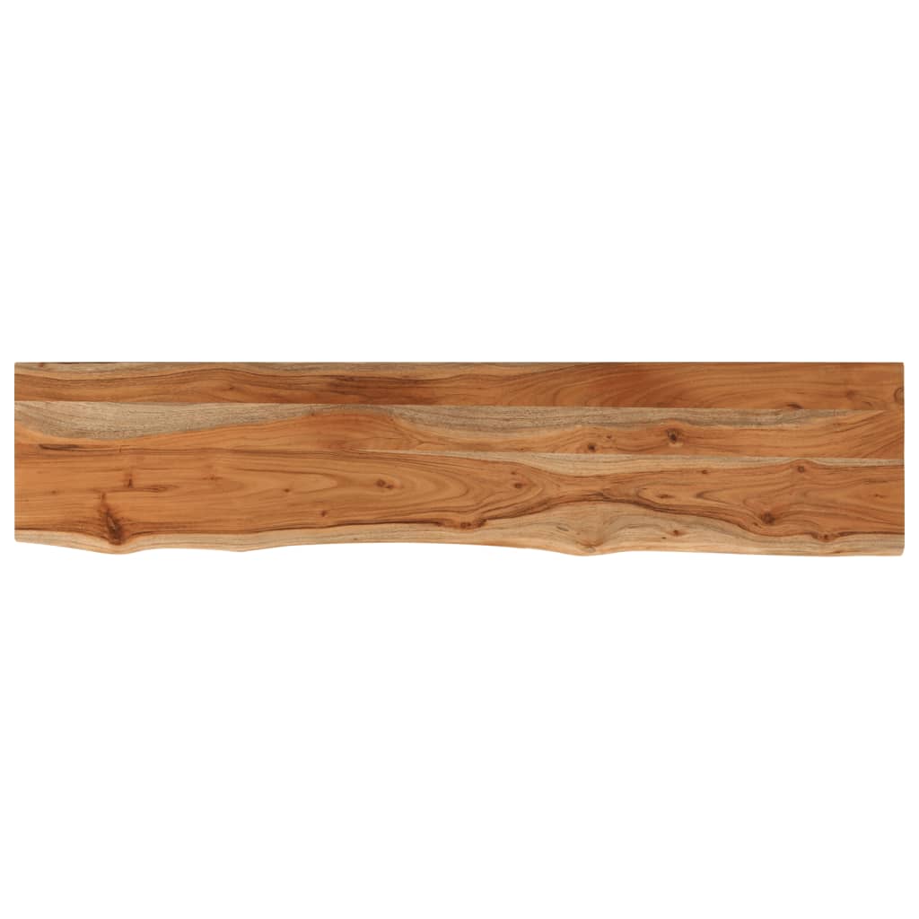 vidaXL Wall Shelf 100x20x3.8 cm Rectangular Solid Wood Acacia Live Edge