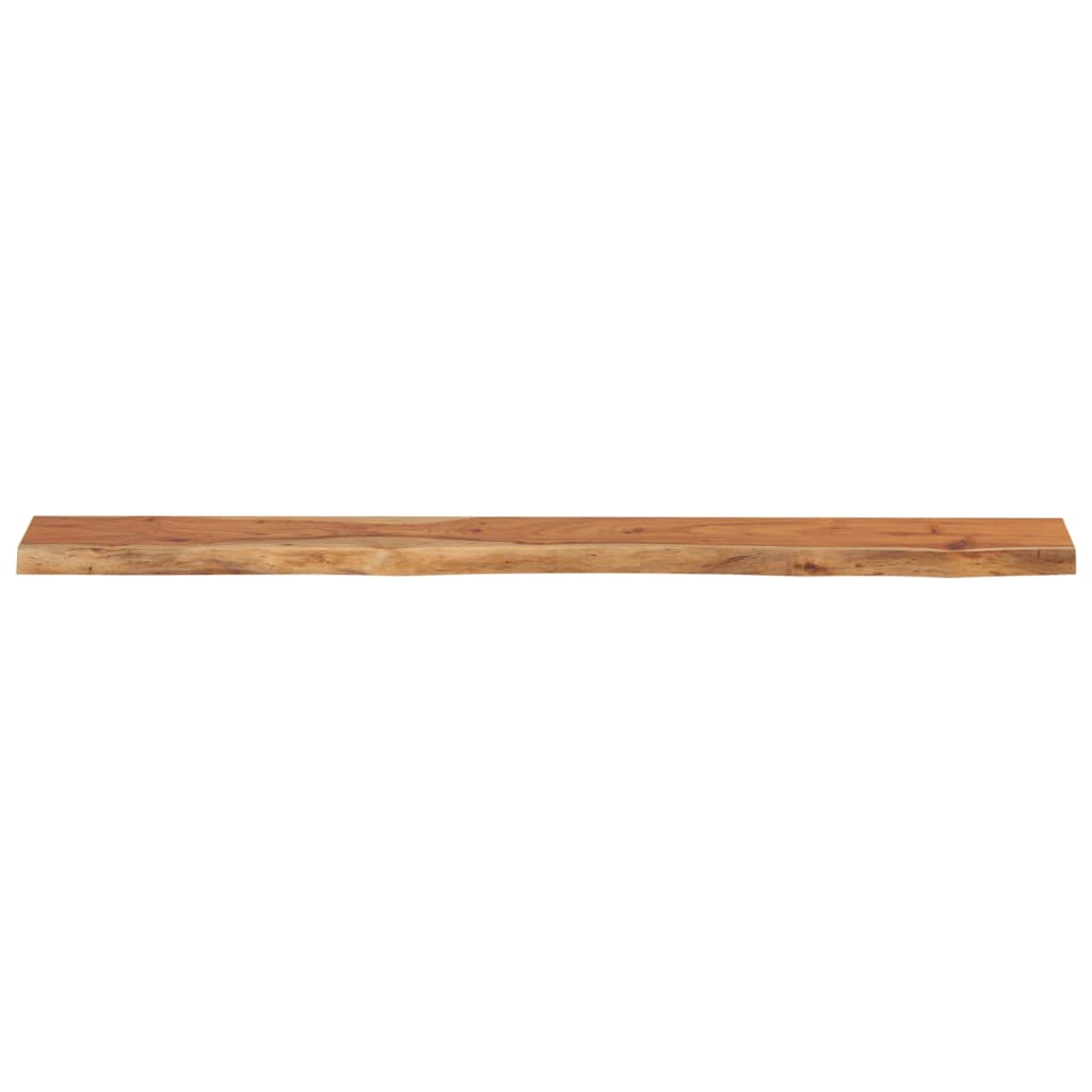 Wall Shelf 160x20x3.8cm Rectangular Solid Wood Acacia Live Edge