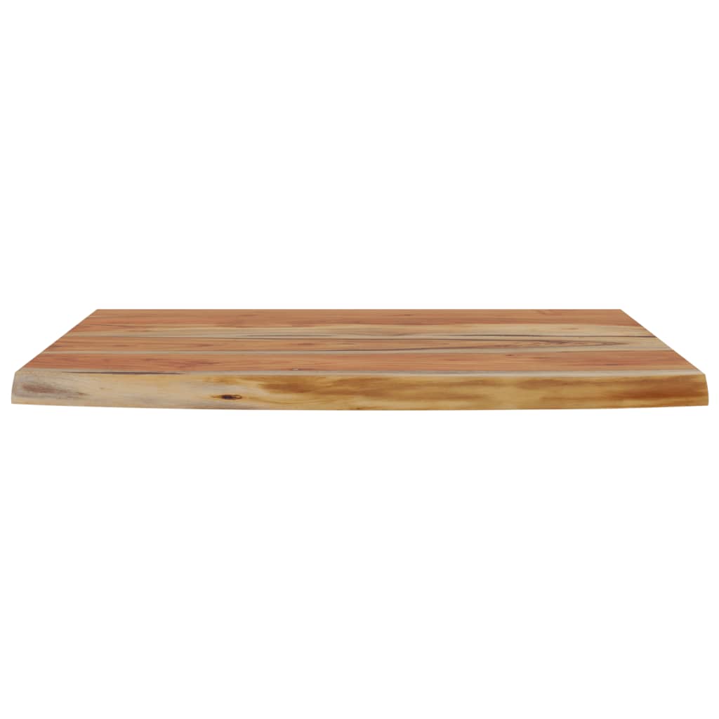 vidaXL Wall Shelf 50x30x3.8 cm Rectangular Solid Wood Acacia Live Edge