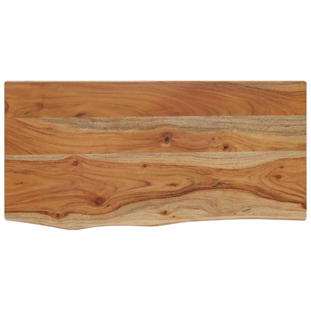 vidaXL Wall Shelf 60x30x3.8 cm Rectangular Solid Wood Acacia Live Edge