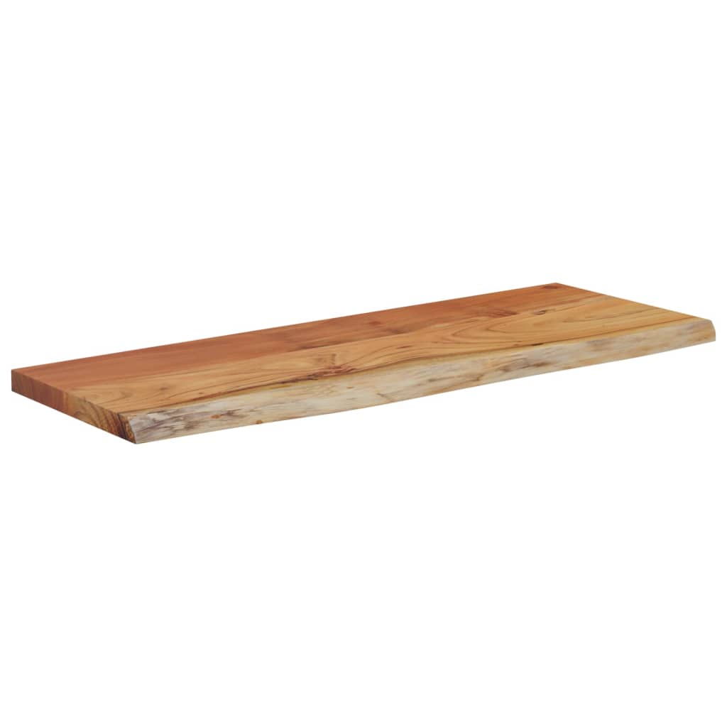 vidaXL Wall Shelf 80x30x3.8 cm Rectangular Solid Wood Acacia Live Edge