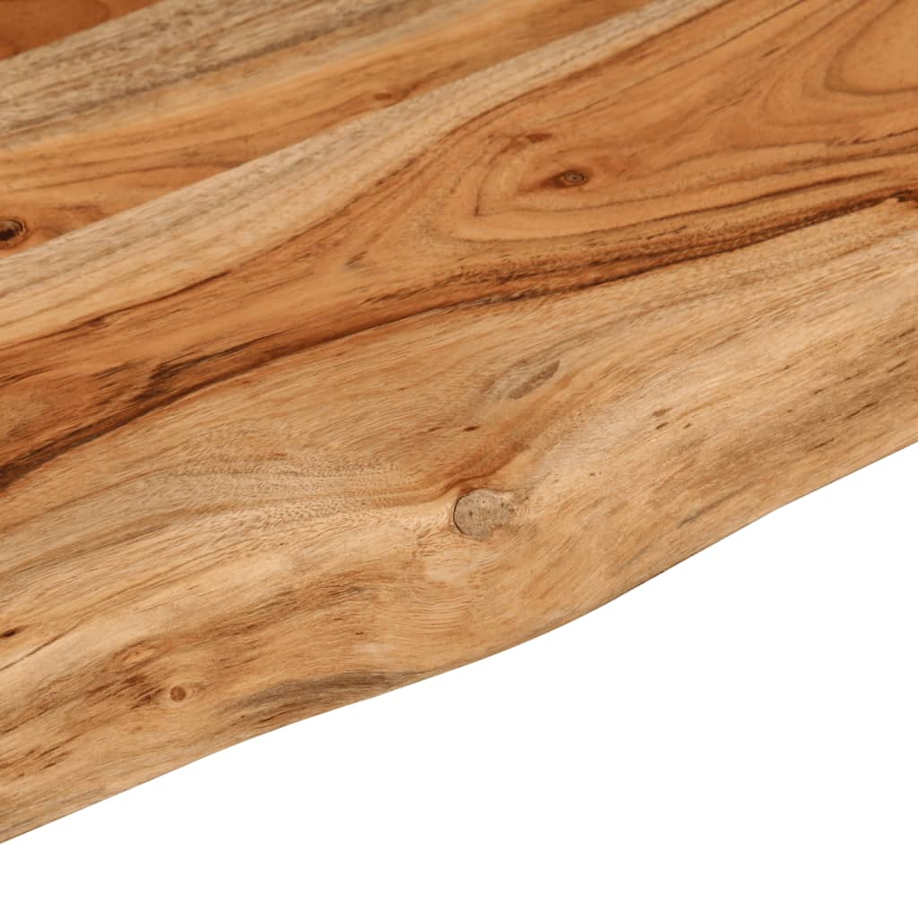 vidaXL Table Top 180x30x3.8 cm Rectangular Solid Wood Acacia Live Edge