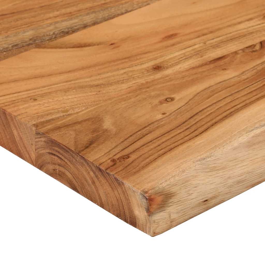 Wall Shelf 50x40x3.8 cm Rectangular Solid Wood Acacia Live Edge