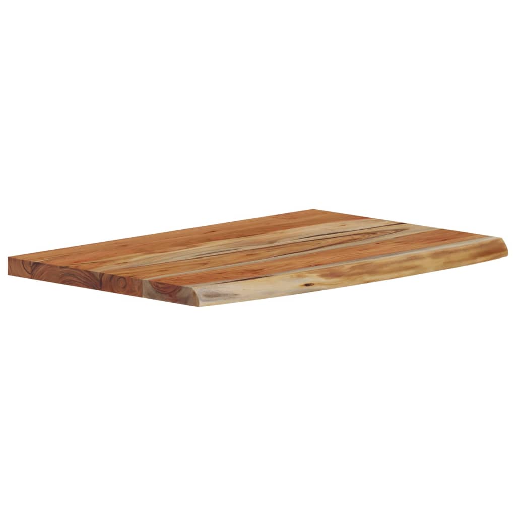 vidaXL Wall Shelf 70x40x3.8 cm Rectangular Solid Wood Acacia Live Edge