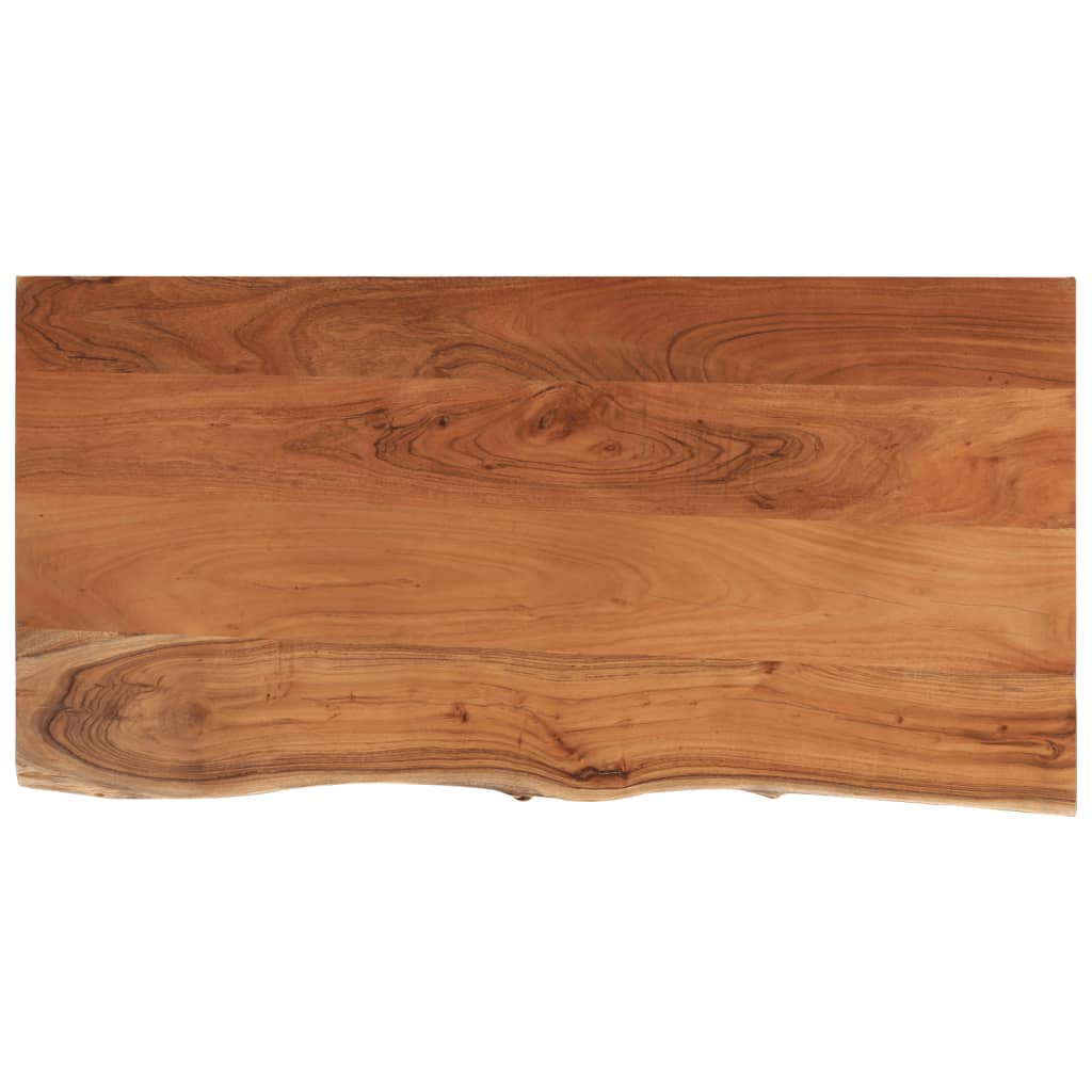 vidaXL Table Top 80x40x3.8 cm Rectangular Solid Wood Acacia Live Edge