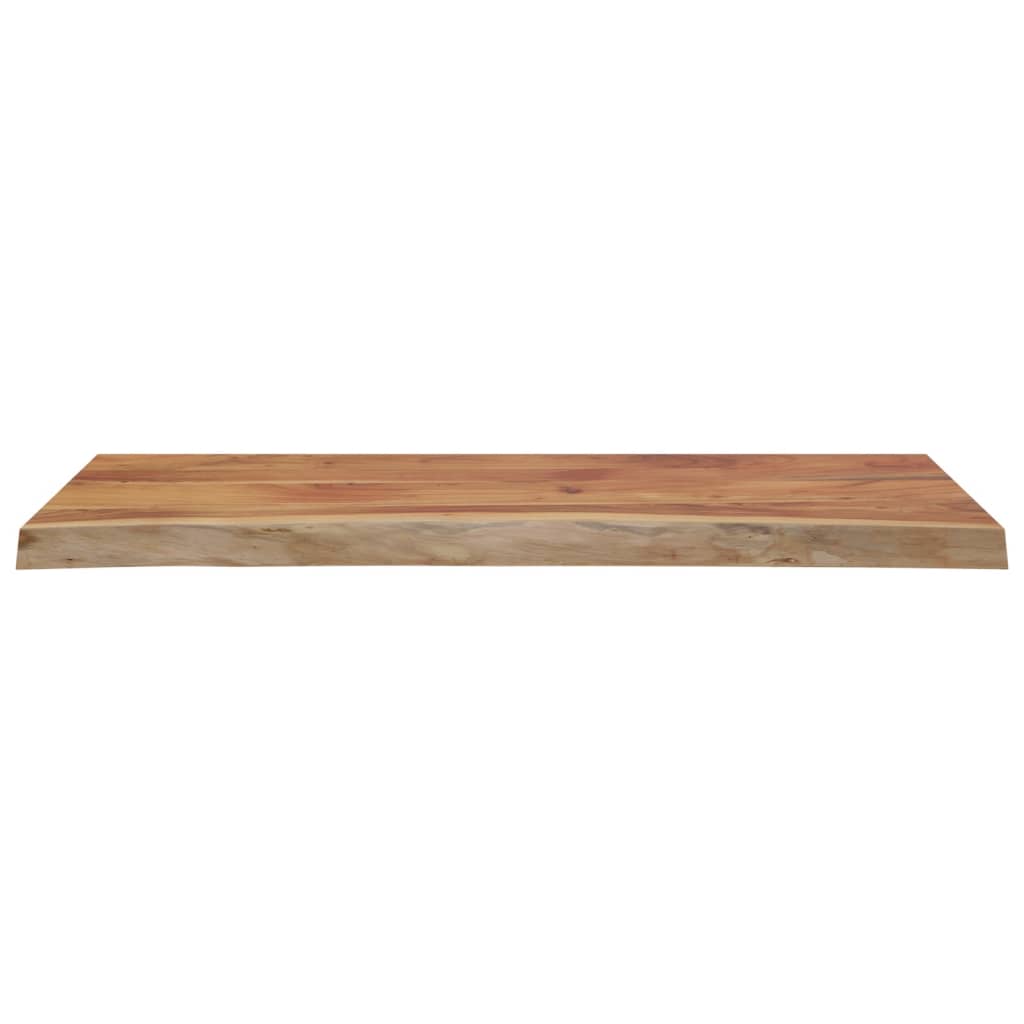 vidaXL Table Top 110x40x3.8 cm Rectangular Solid Wood Acacia Live Edge