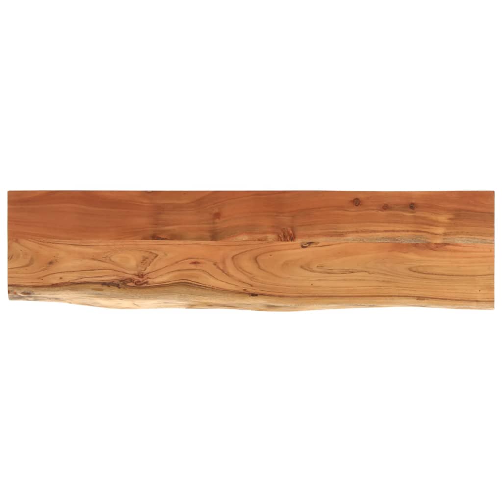 vidaXL Table Top 160x40x3.8 cm Rectangular Solid Wood Acacia Live Edge