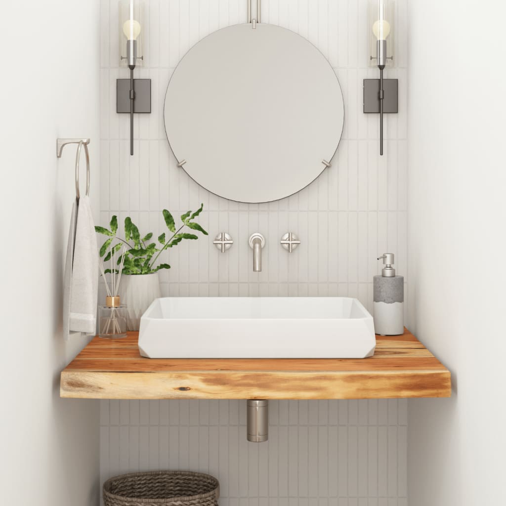 vidaXL Bathroom Countertop 60x60x3.8 cm Square Solid Wood Acacia