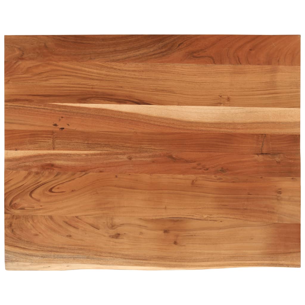 Desk Top 90x80x3.8 cm Rectangular Solid Wood Acacia Live Edge