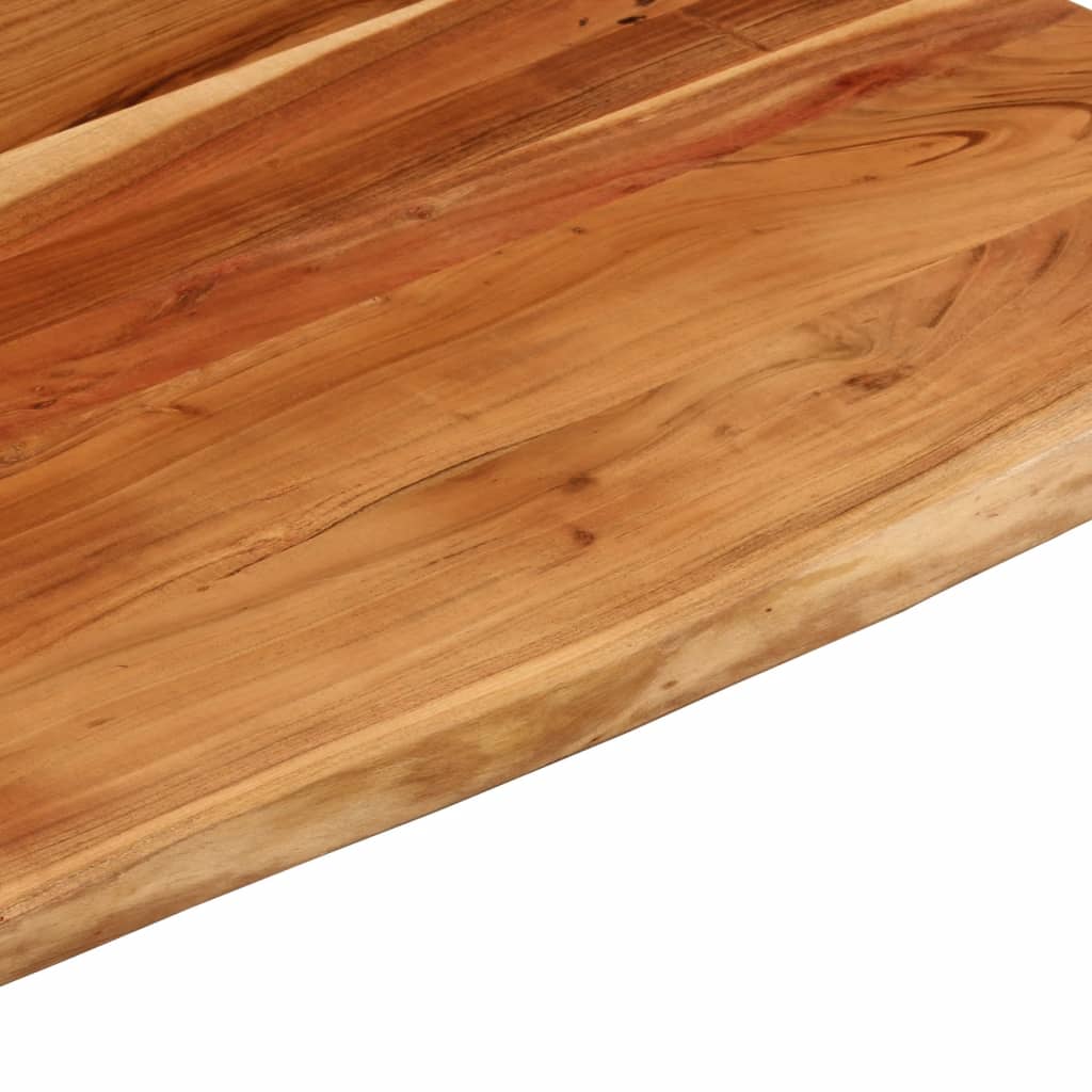 Desk Top 110x80x3.8 cm Rectangular Solid Wood Acacia Live Edge