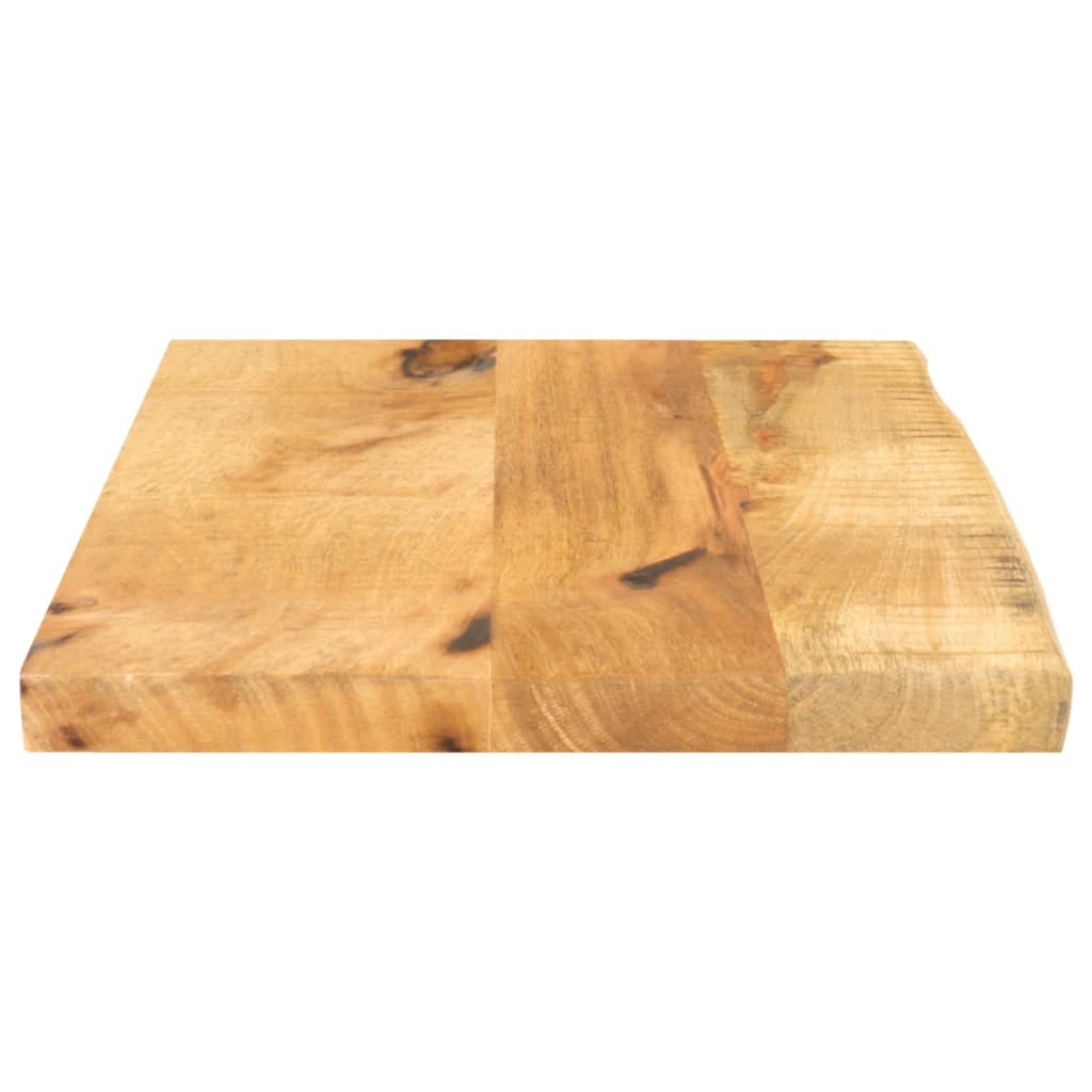 vidaXL Table Top 40x20x2.5 cm Live Edge Solid Wood Rough Mango