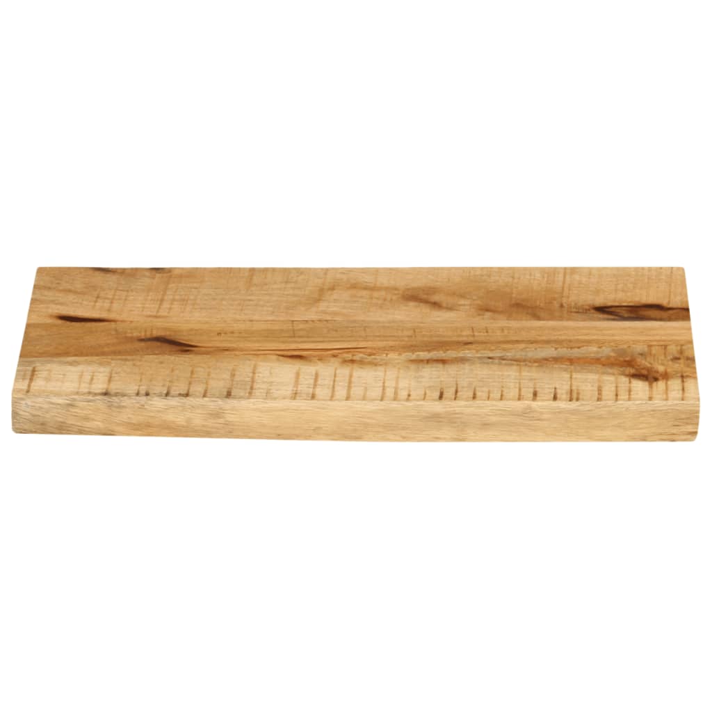 Table Top 60x20x2.5 cm Live Edge Solid Wood Rough Mango