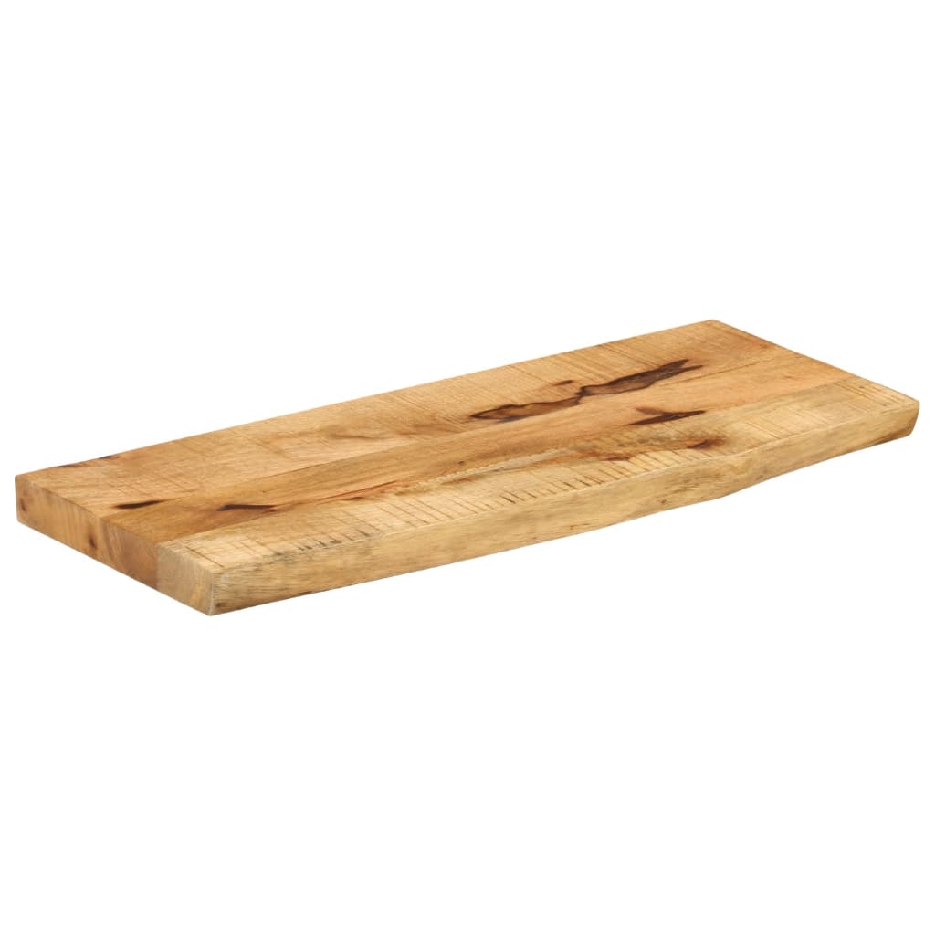 vidaXL Table Top 70x20x2.5 cm Live Edge Solid Wood Rough Mango