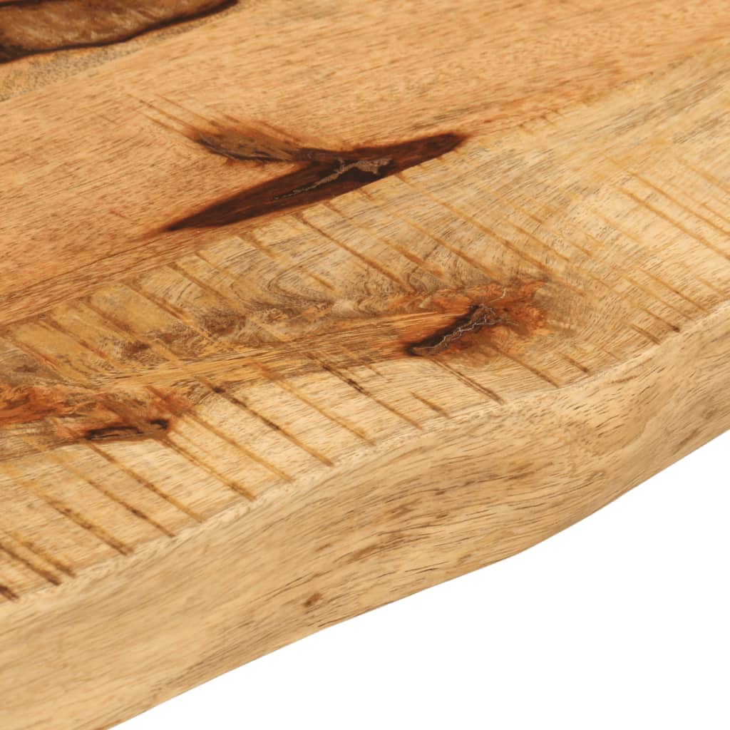 vidaXL Table Top 70x20x2.5 cm Live Edge Solid Wood Rough Mango