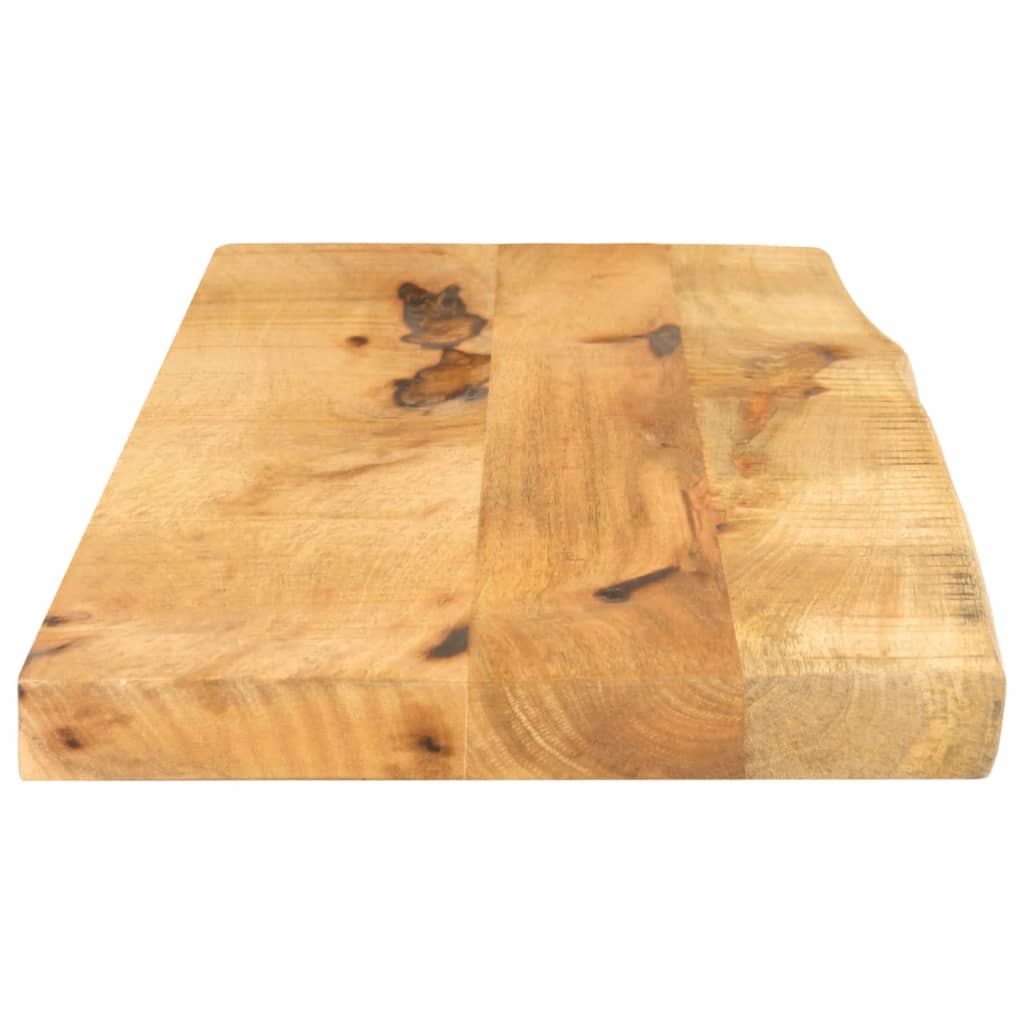 vidaXL Table Top 80x20x2.5 cm Live Edge Solid Wood Rough Mango