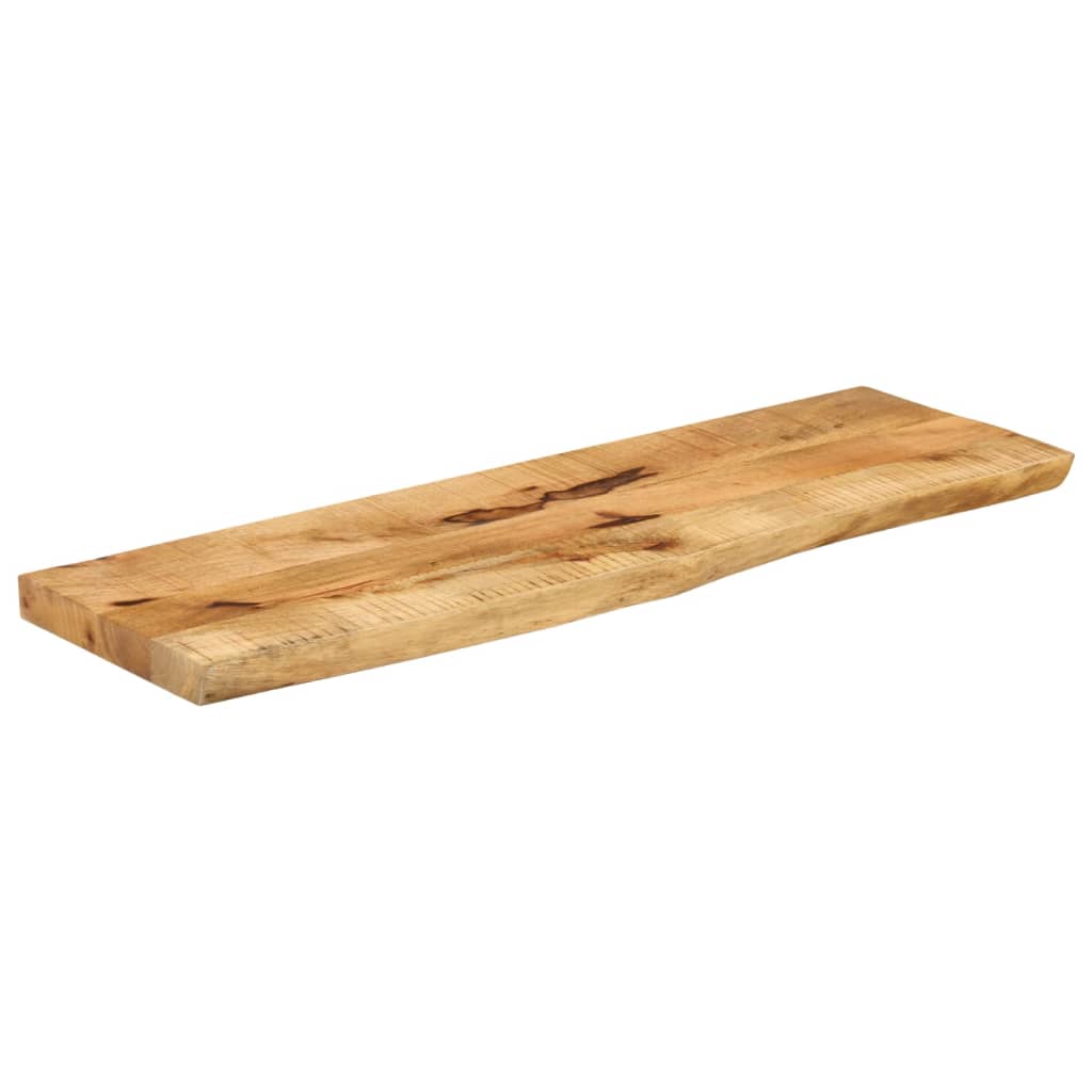 vidaXL Table Top 100x20x2.5 cm Live Edge Solid Wood Rough Mango