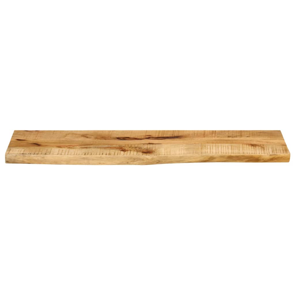 vidaXL Table Top 110x20x2.5 cm Live Edge Solid Wood Rough Mango