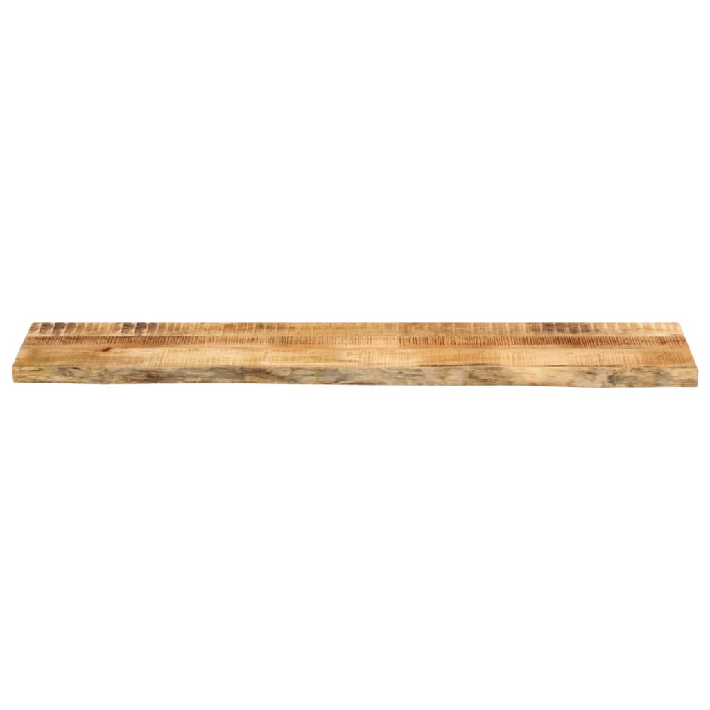 vidaXL Table Top 140x20x2.5 cm Live Edge Solid Wood Rough Mango