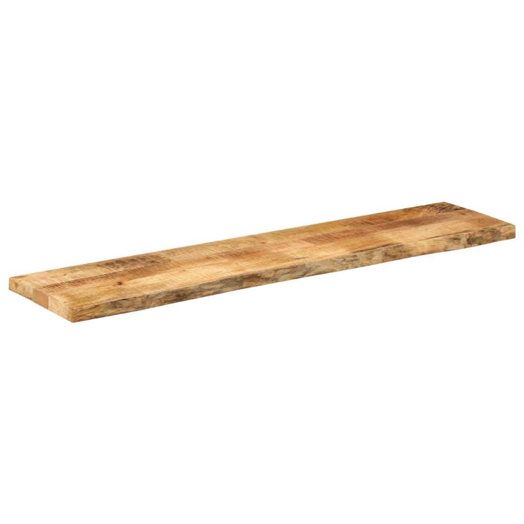 vidaXL Table Top 160x20x2.5 cm Live Edge Solid Wood Rough Mango