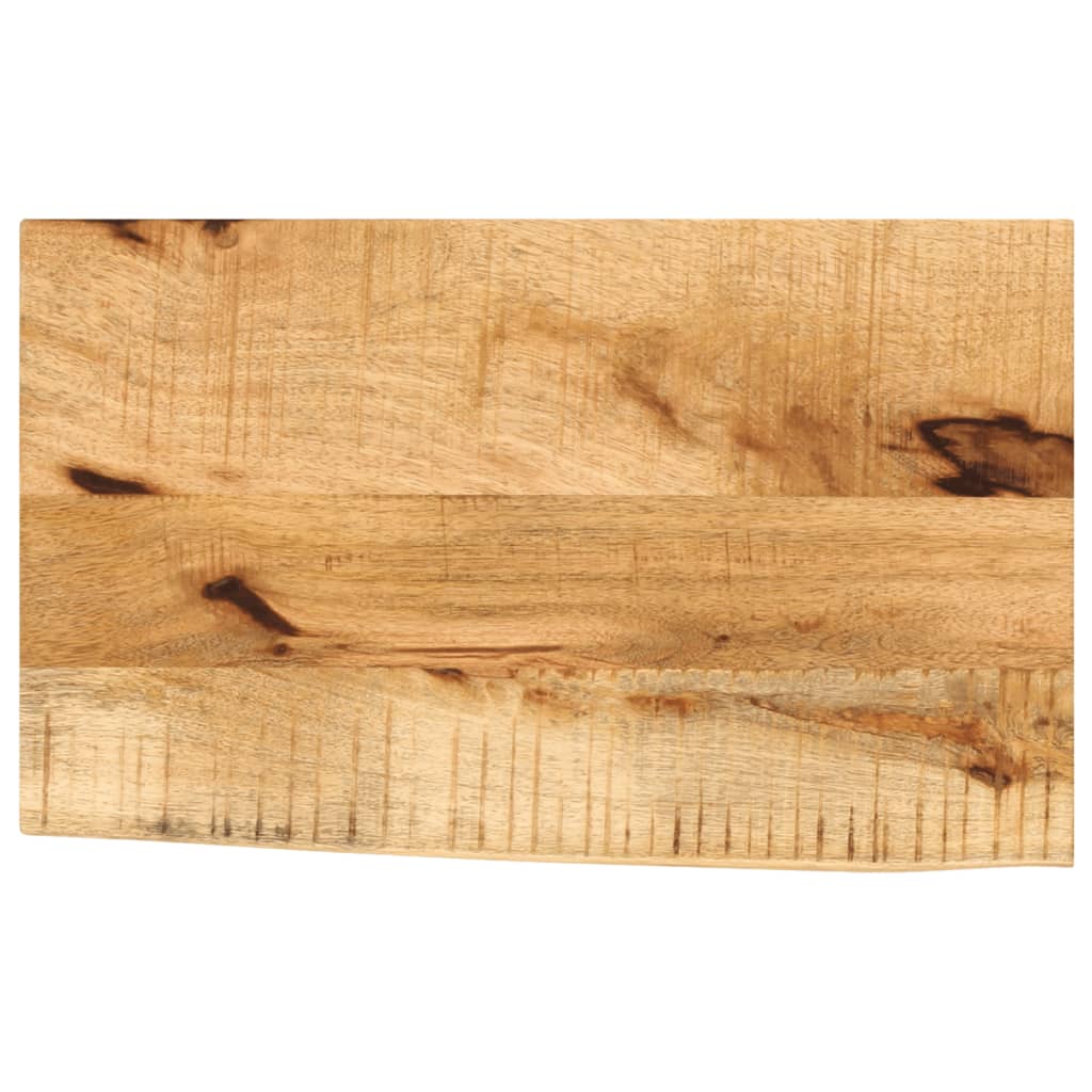 vidaXL Table Top 60x30x2.5 cm Live Edge Solid Wood Rough Mango