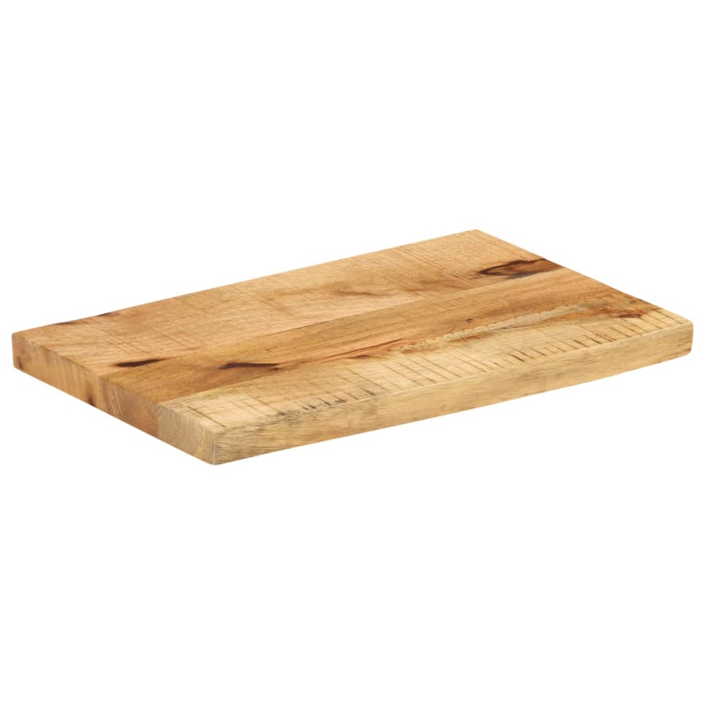 vidaXL Table Top 60x30x2.5 cm Live Edge Solid Wood Rough Mango