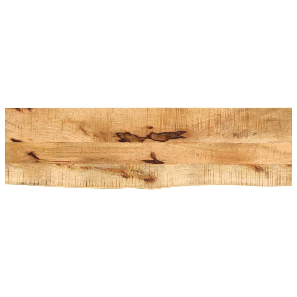 vidaXL Table Top 100x30x2.5 cm Live Edge Solid Wood Rough Mango