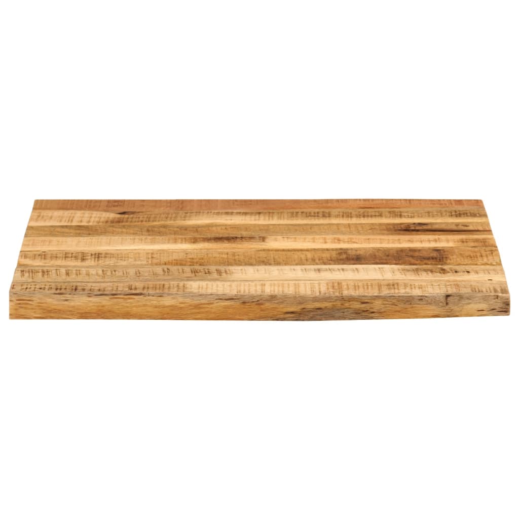 vidaXL Table Top 40x40x2.5 cm Live Edge Solid Wood Rough Mango