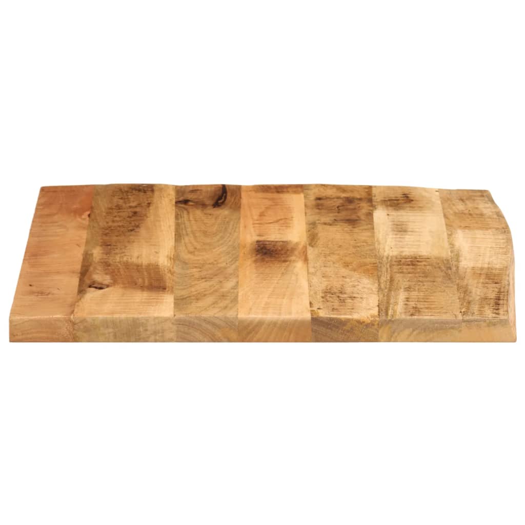 vidaXL Table Top 40x40x2.5 cm Live Edge Solid Wood Rough Mango