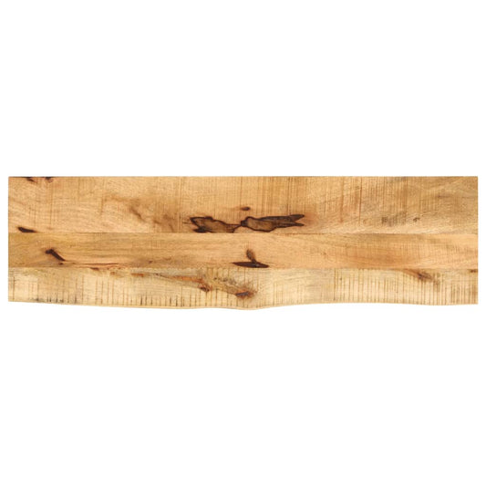 vidaXL Table Top 100x40x2.5 cm Live Edge Solid Wood Rough Mango