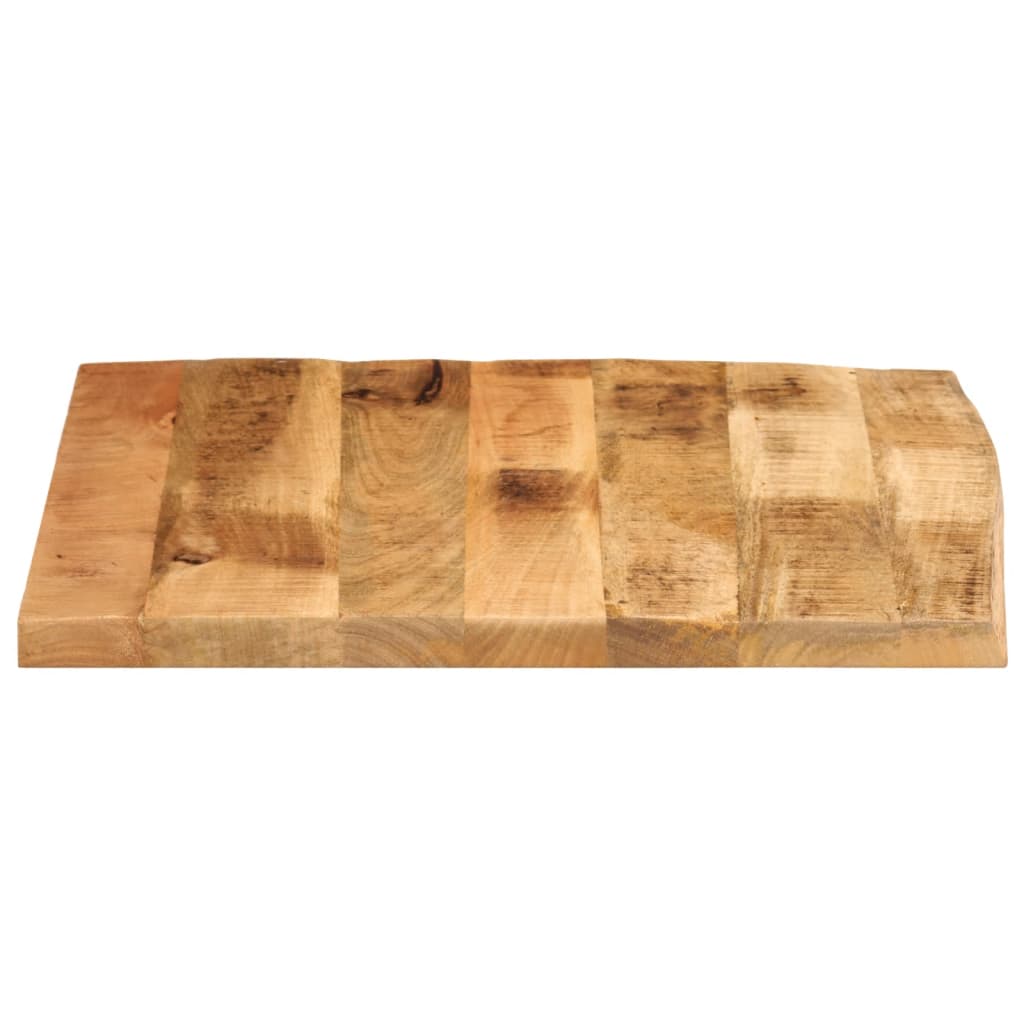 vidaXL Table Top 60x60x2.5 cm Live Edge Solid Wood Rough Mango